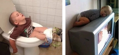 PHOTOS: Cutest toddlers SLEEPING in the WEIRDEST positions