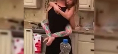 Watch: Mom caught husband and daughter sharing a cute dance!