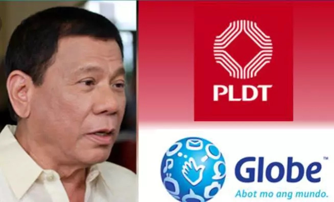 Duterte gives chance to PLDT, Globe to improve services after SMC deal Duterte gives chance to PLDT, Globe to improve services after SMC deal