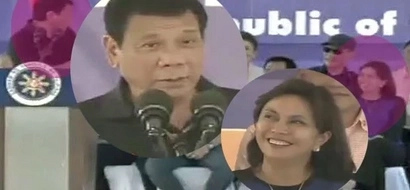 Napapalingon si Digong! Duterte admits VP Leni is beautiful during Tacloban speech