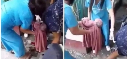 Woman accidentally gave birth on wheelchair after hospital refused admission due to money issues!