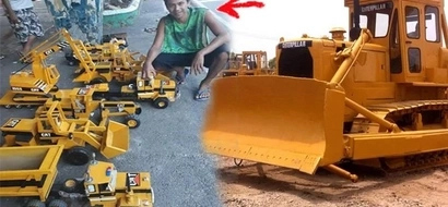 Galing ni Kuya! This Filipino shows how ingenious Pinoys can be by making replicas of renowned heavy equipment