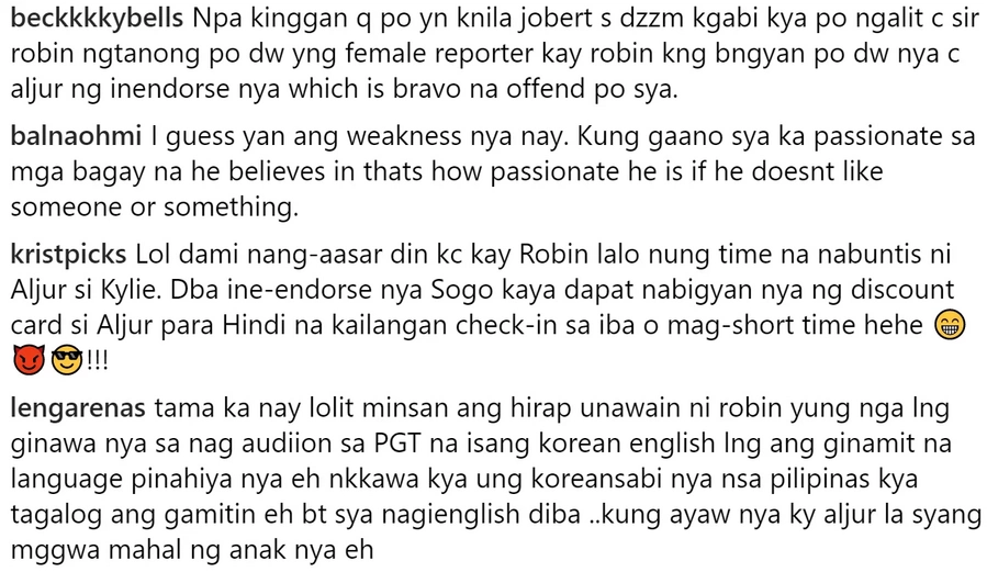 Sayang daw pinaglalaban niya kung lagi init ng ulo pinapairal! Lolit Solis reacts on Robin Padilla almost hitting a reporter incident Sayang daw pinaglalaban niya kung lagi init ng ulo pinapairal! Lolit Solis reacts on Robin Padilla almost hitting a reporter incident