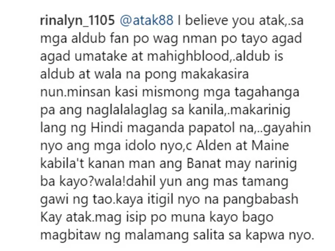 Comedian Atak slams allegation that he called Maine Mendoza "plastic, hindi likeable" Comedian Atak slams allegation that he called Maine Mendoza "plastic, hindi likeable"