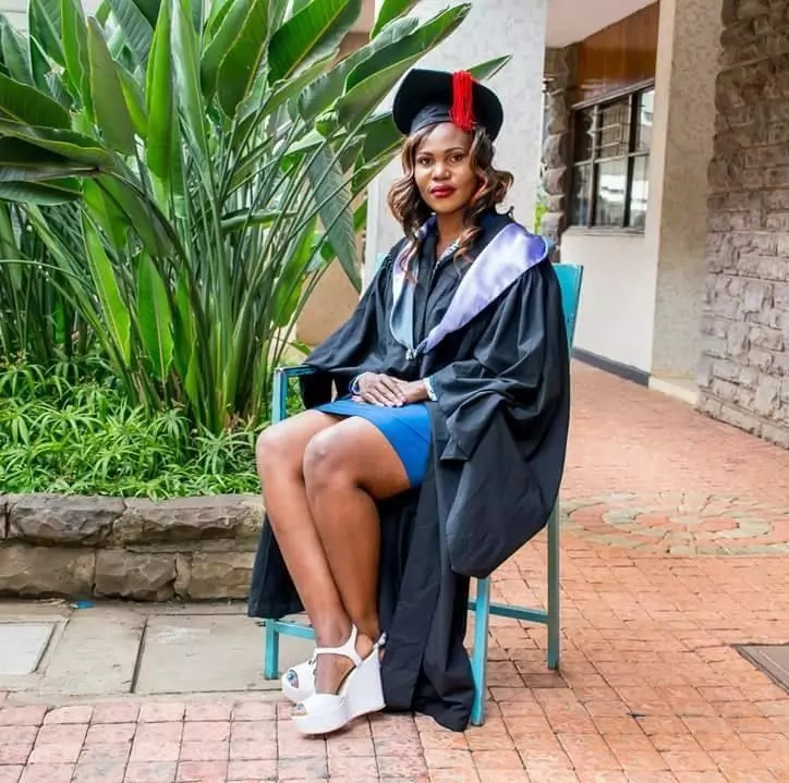 Remember the curvaceous cop Linda Okello? She just graduated from University