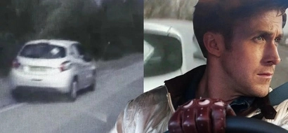 Dashcam footage of how a policeman's driving skills and wits saved the life of a mother and her child