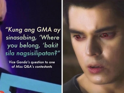 Hate talaga yung kabila! Vice Ganda asks controversial GMA-related question to Miss Q&A's contestant, 'Ba't sila nagsisilipatan?'