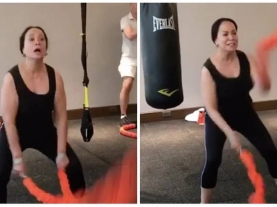 Gigil na gigil siya! Gloria Diaz shows how she stays in shape with intensive training