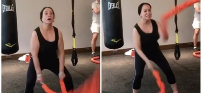 Gigil na gigil siya! Gloria Diaz shows how she stays in shape with intensive training