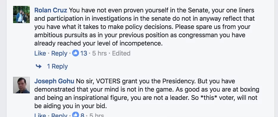 Netizens voice out opinions about possible Pacman Presidency Netizens voice out opinions about possible Pacman Presidency