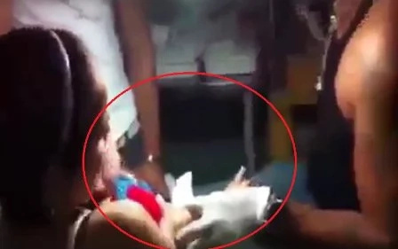 Child cries as his mom forces him to get a tattoo Child cries as his mom forces him to get a tattoo