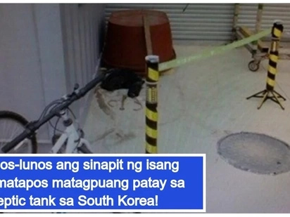 A lifeless body of an OFW was discovered inside a septic tank in South Korea