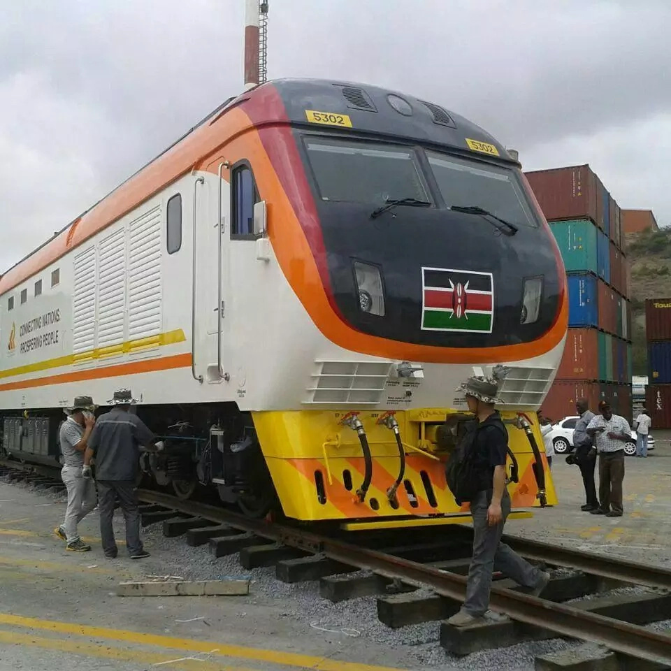 Forget what you had seen before,these are Kenya's SLEEK SGR trains which just arrived from China