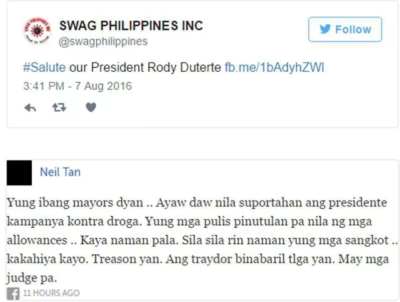 Netizens and politicians react to Duterte's 'narco' list Netizens and politicians react to Duterte's 'narco' list