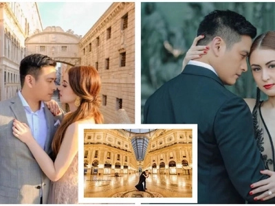 Ang gaganda! Alfred Vargas and Yasmine Espiritu’s romantic pre-nuptial photos in Italy.