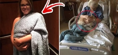 Hospitals don't allow pets. This heroic girl smuggled her grandmother's dog to make the latter feel better!