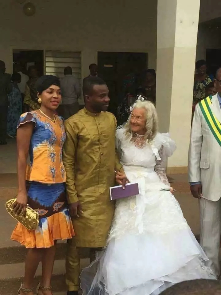 Shock as man weds GRANDMOTHER in colourful church ceremony (a must see photos)