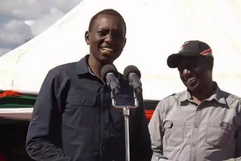 Image result for images of william Ruto with son nick Ruto