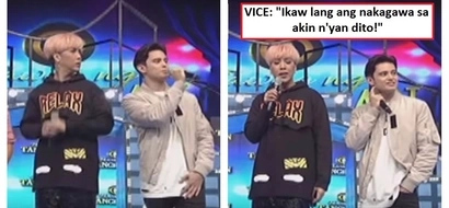Vice Ganda blasted James Reid for interrupting his interview with a contestant on Tawag ng Tanghalan: 'Nang-gigigil ako dito sa co-host ko!'