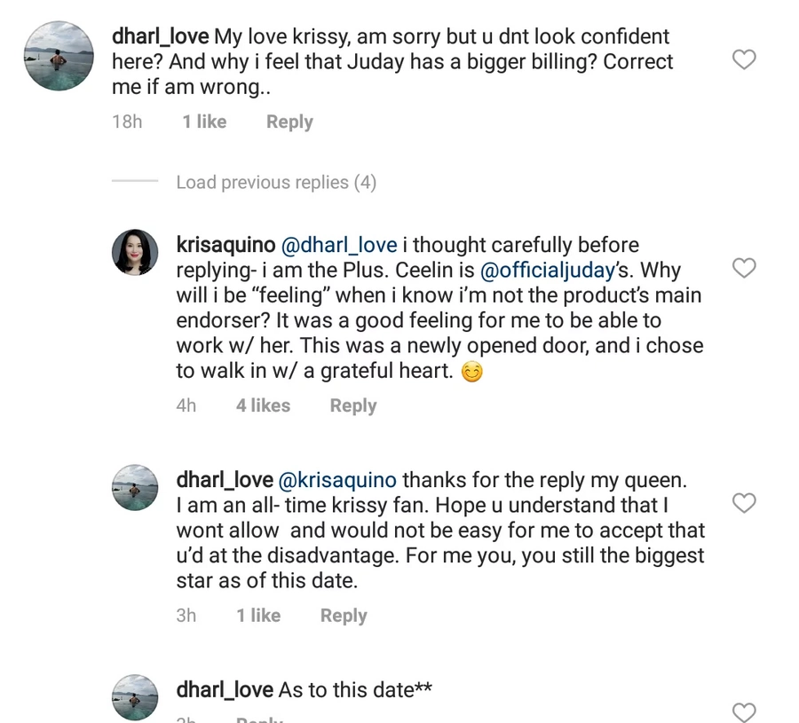 Ang humble talaga! Kris Aquino's response to netizens who point out she's only extra to Judy Ann Santos in new TVC is very down-to-earth Ang humble talaga! Kris Aquino's response to netizens who point out she's only extra to Judy Ann Santos in new TVC is very down-to-earth