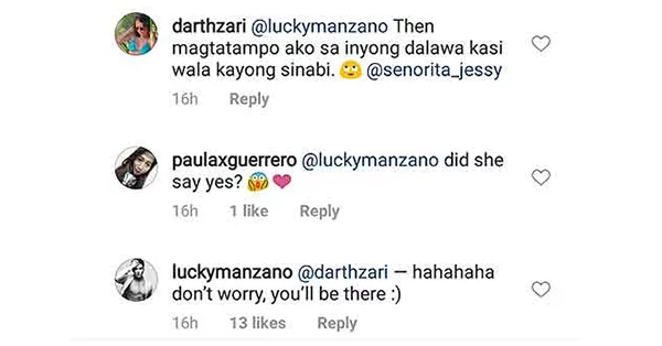Nakapag-propose na ba talaga? Luis Manzano teases netizen about wedding proposal to Jessy Mendiola Nakapag-propose na ba talaga? Luis Manzano teases netizen about wedding proposal to Jessy Mendiola