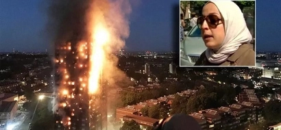 Desperate mom throws her baby out the window of the flaming London Tower and witnesses a miracle