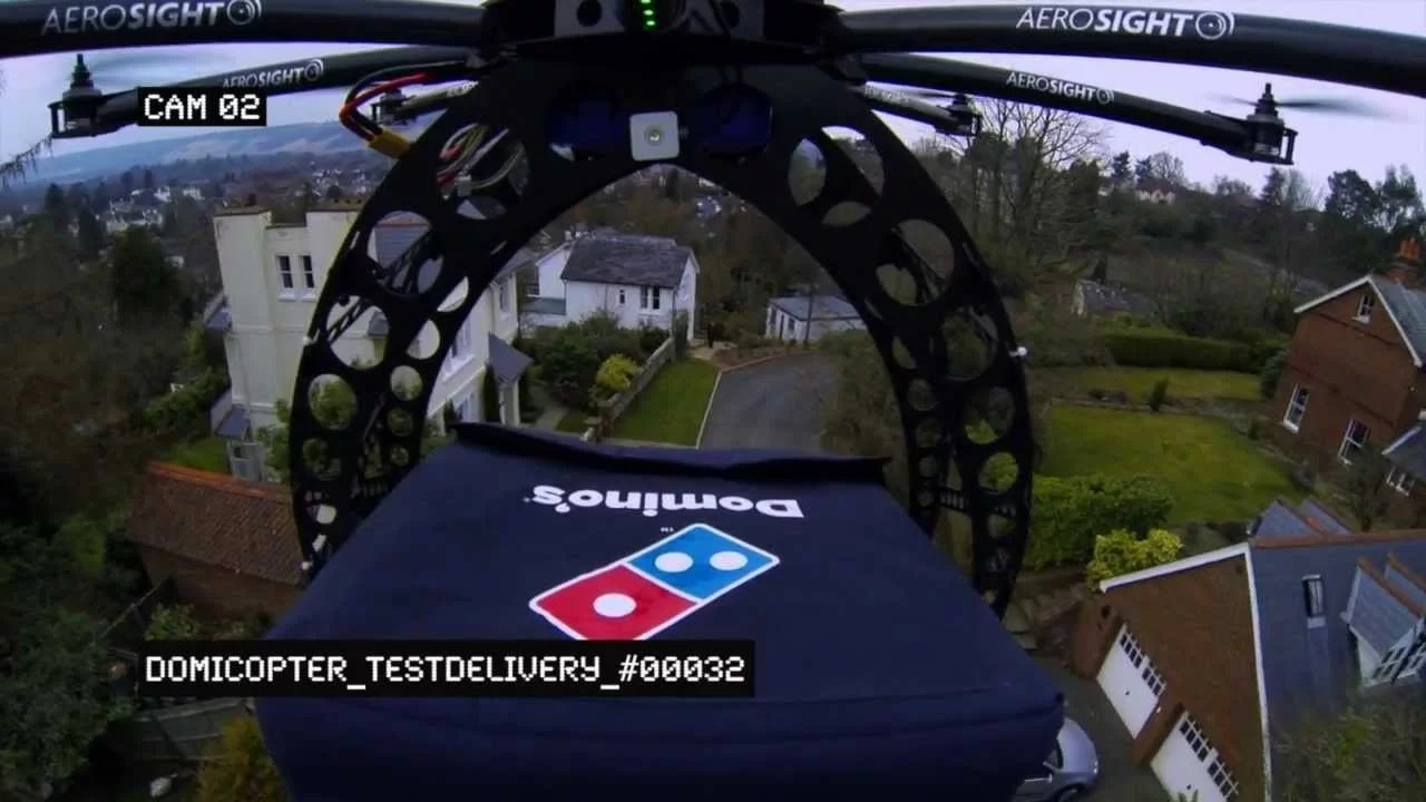 Domino's Pizza will deliver pizza by drone! Domino's Pizza will deliver pizza by drone!