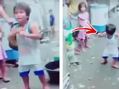 Cute kid dancing caught on video; his steps will make you wanna dance with him!