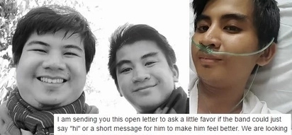 Swerte sa kuya! Netizen makes a request for a short personalized message for younger brother, a die-hard Coldplay follower with stage 4 cancer