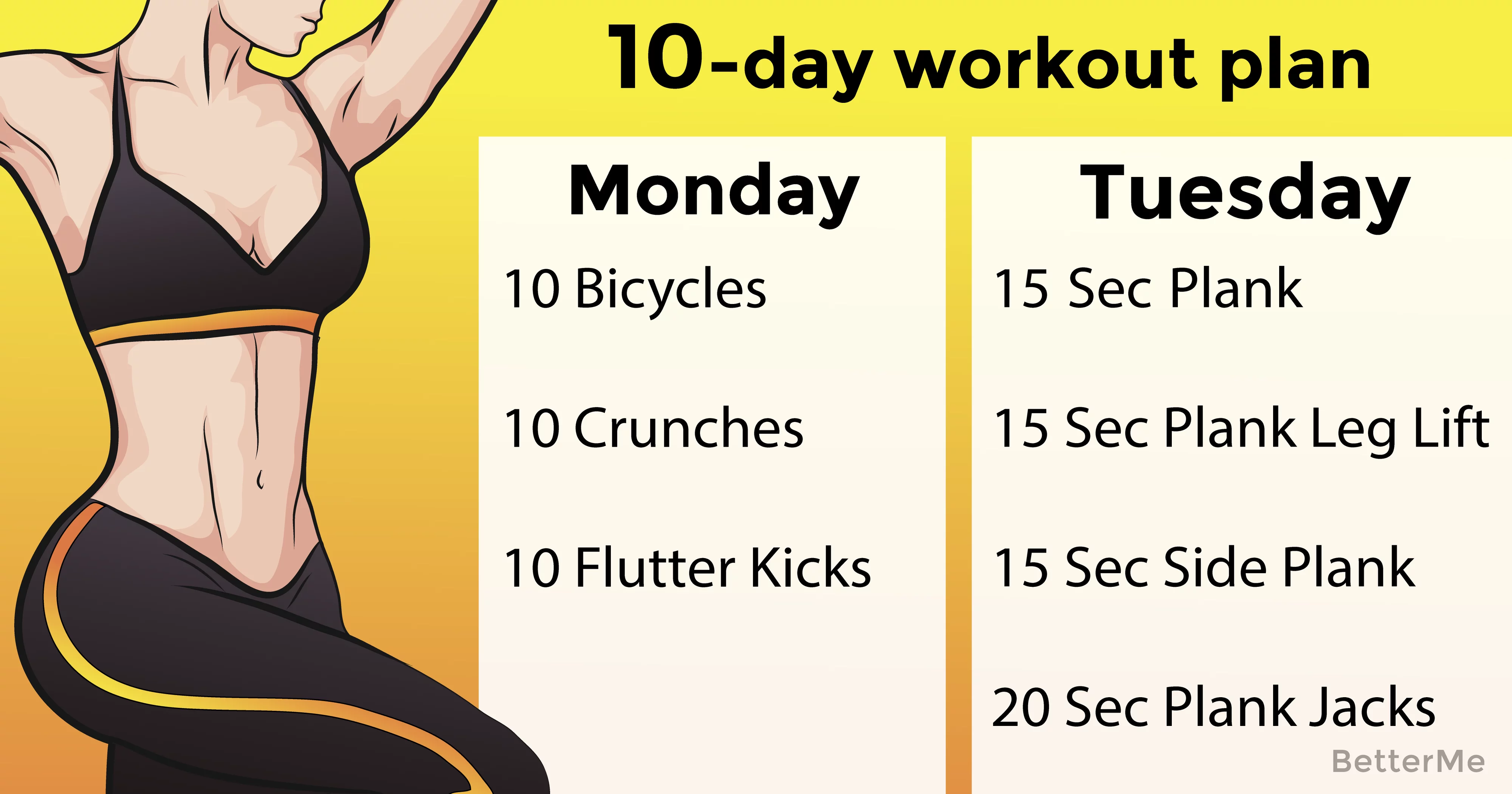 10-day fit core workout plan