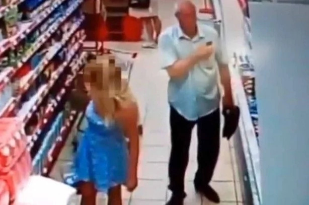 Man Caught Taking Up-Skirt Snap Of Shopper In Supermarket Aisle Man Caught Taking Up-Skirt Snap Of Shopper In Supermarket Aisle