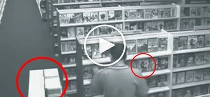 This employee was diligently doing his job until something paranormal started to happen