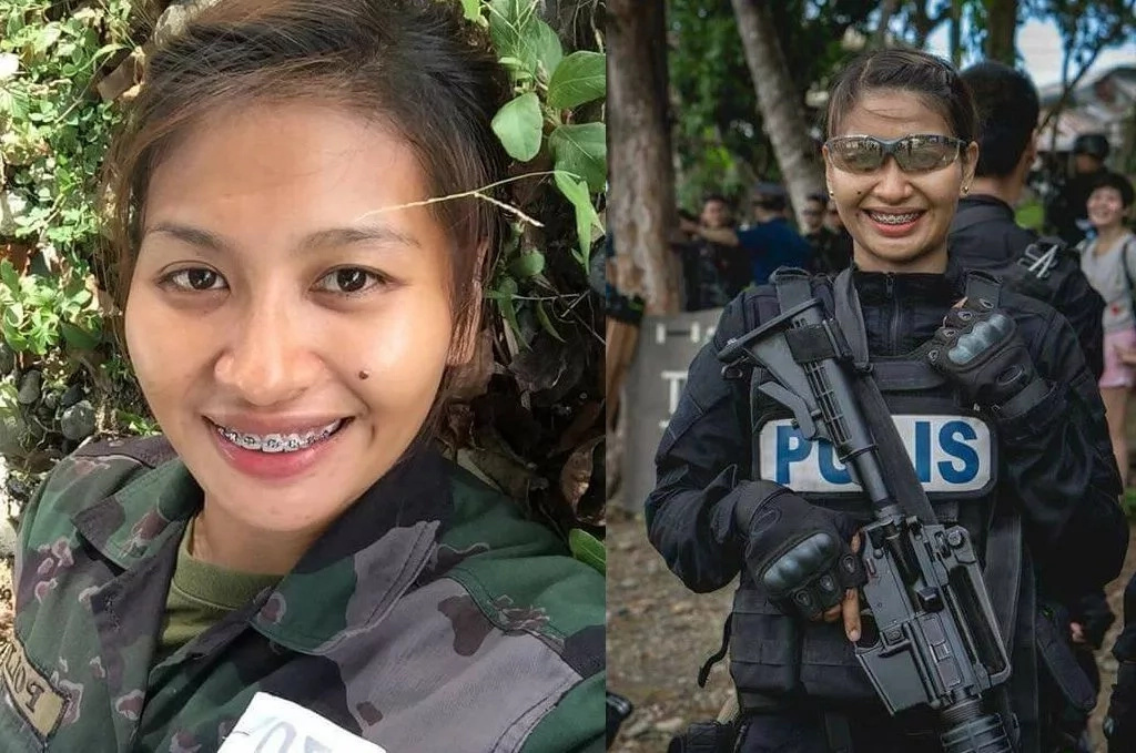 A Very Beautiful Policewoman In The Philippines 