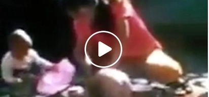Abusadong ina! Watch how this mother brutally treated her young child while giving him a bath!