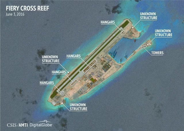 Photos show China is constructing hangars in West PH Sea Photos show China is constructing hangars in West PH Sea