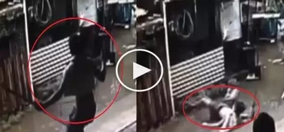 Aray ko: Pinoy tried to play using improvised swing, ended on the floor instead