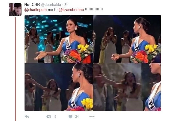 American singer Charlie Puth tweets to Liza Soberano American singer Charlie Puth tweets to Liza Soberano