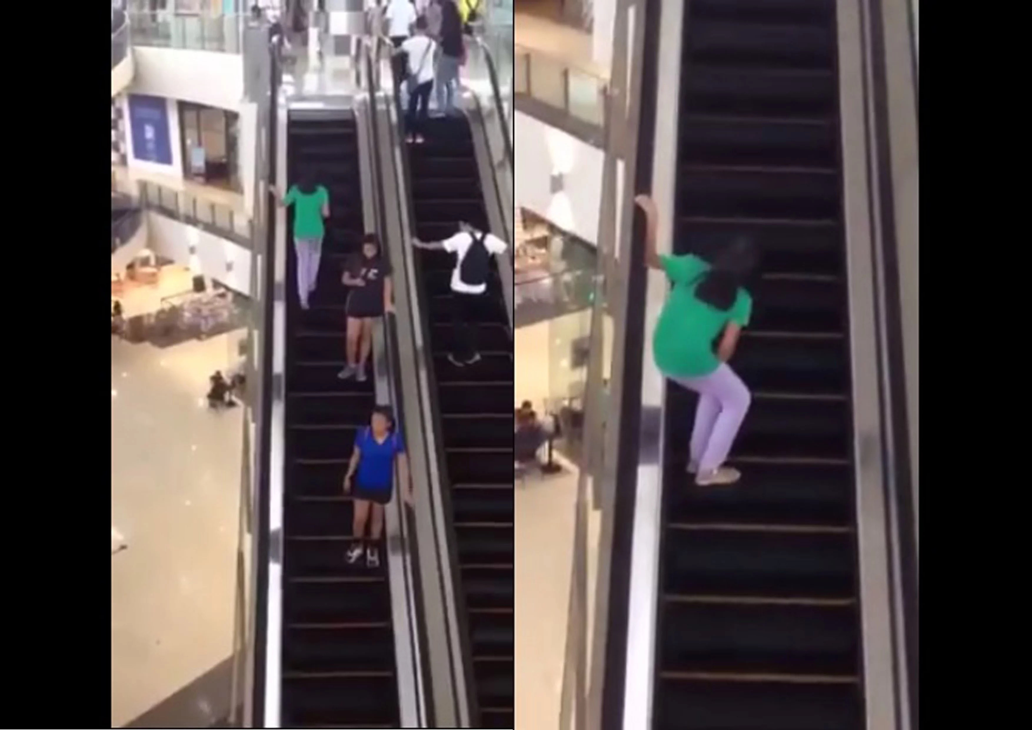 escalator-girl escalator-girl