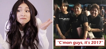 Supportive parents kami! Nadine Lustre's mom flaunts 'C'mon guys' shirt in support of daughter's it's okay to live-in stance