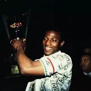 As the Nigeria captain after winning the africa cup of nations in 1994