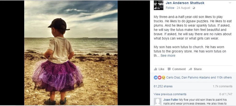 Mom will let her son wear skirts whatever it takes Mom will let her son wear skirts whatever it takes