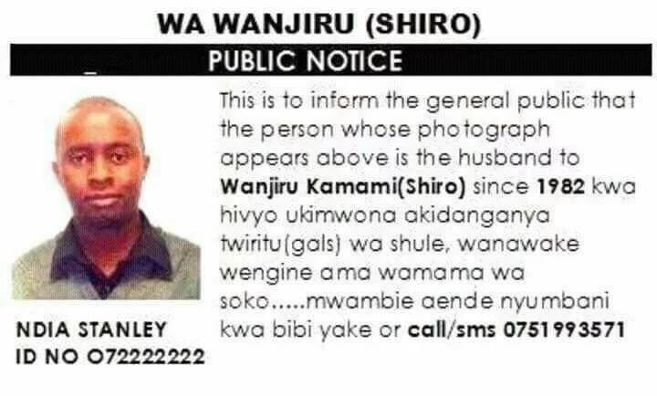 Woman posts adverts of husband warning other women Woman posts adverts of husband warning other women