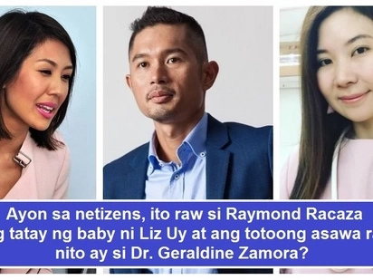 Netizens allege that the father of Liz Uy’s baby is Raymond Racaza, husband of Dr. Geraldine Zamora