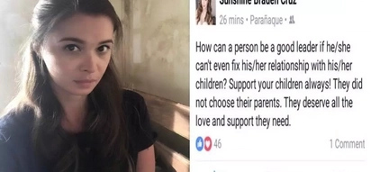 Sunshine Cruz makes us wonder whom she is referring to with her cryptic Facebook statuses