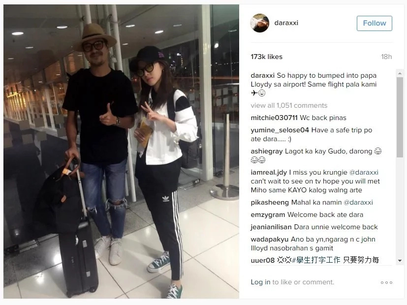 Sandara Park gushes about John Lloyd Cruz Sandara Park gushes about John Lloyd Cruz