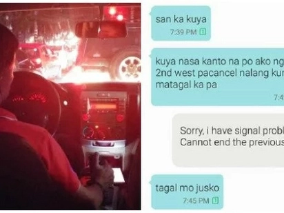 This driver had a technical problem before picking up his rider. What the rider said about it is bothering!