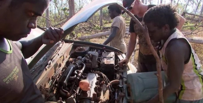 Incredible aboriginal mechanics bring a totally destroyed car back to life with junk