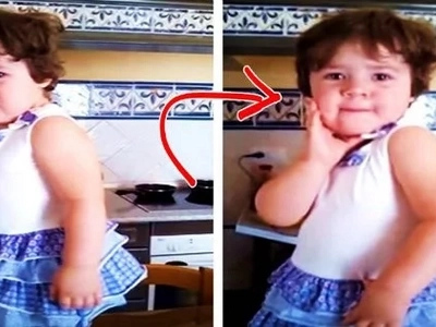This hilarious little girl was throwing a giant tantrum. Her behavior completely changed when someone wanted to take her photo!