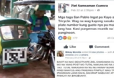 Netizen deactivates Facebook after malicious post against deaf tricycle driver goes viral