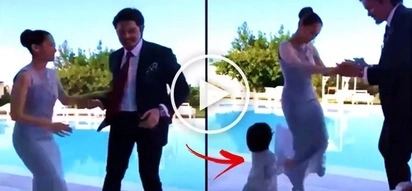 Talentadong pamilya! Watch Marian Rivera, Dingdong Dantes & Baby Zia have fun & dance with each other at a wedding in Italy!